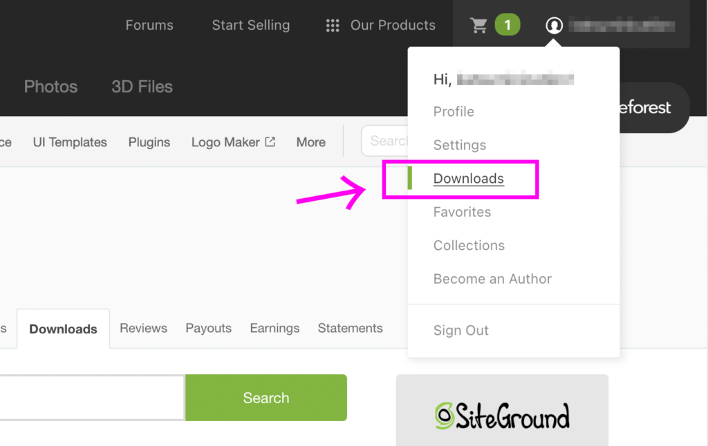 envato market downloads